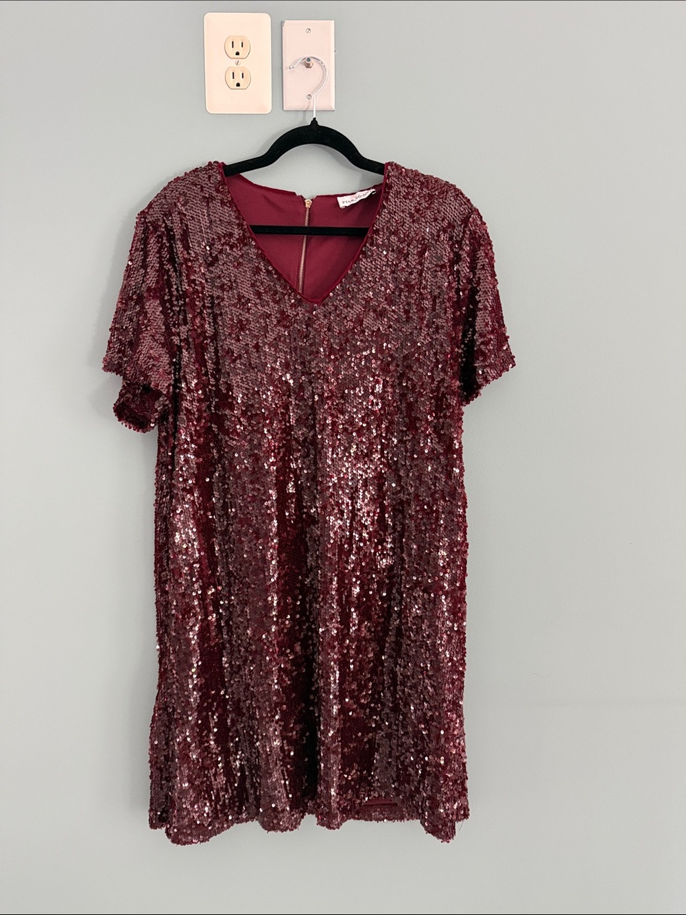 Sequin Burgundy Mini Dress - NYE Outfit ✨ or Eras Tour Halloween 💎👑